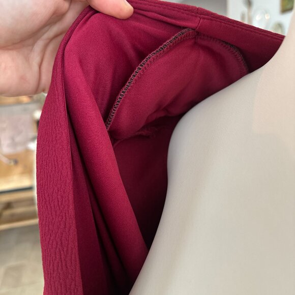 NWT XS (14) City Chic Maxi One Dream Deep Red High Low Dress - Picture 11 of 16